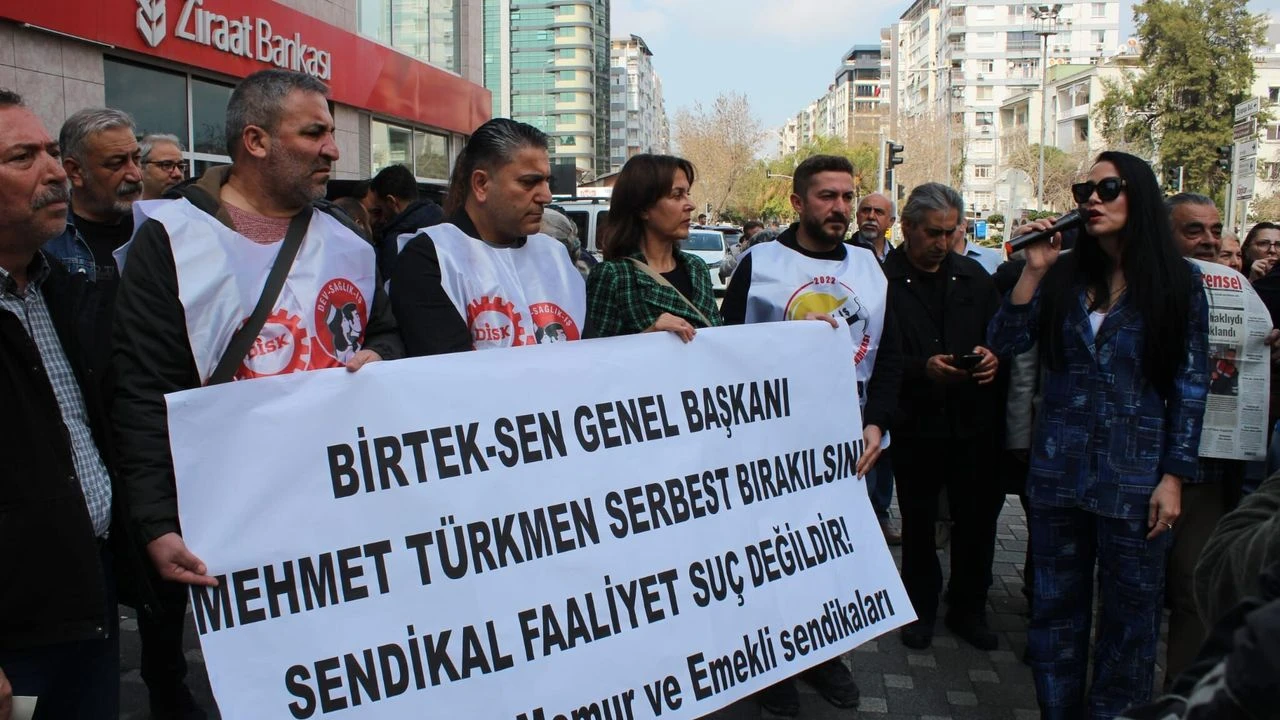 Sendika başkanı Mehmet Türkmen’in tutuklanmasına