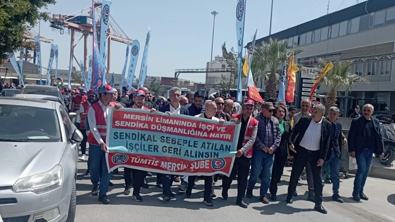 Mersin Limanı'nda  devam eden direniş İşimizi geri alana kadar mücadele sürecek