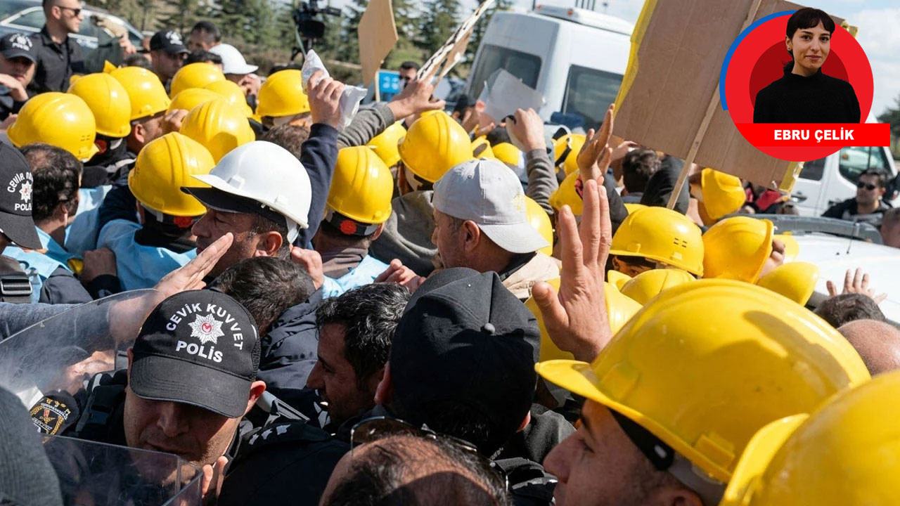 Doruk Madencilik işçileri, yarı çıplak oturma eylemi 