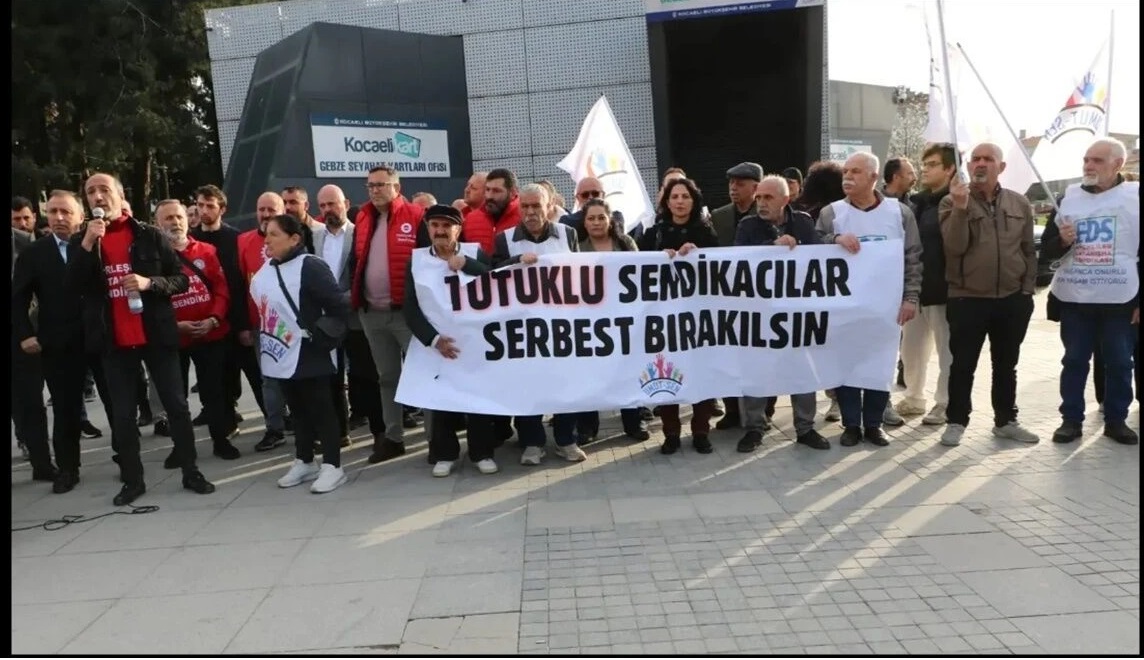 TUTUKLU SENDİKACILAR SERBEST BIRAKILSIN