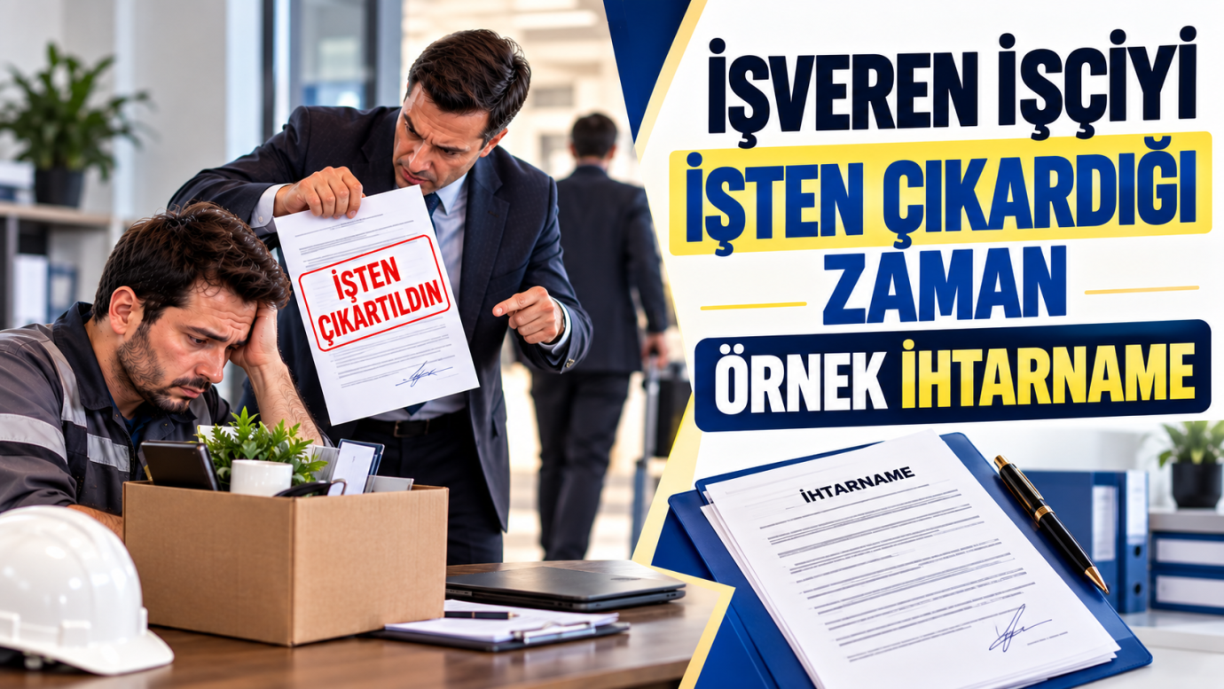 İŞVEREN İŞÇİYİ İŞTEN ÇIKARDIĞI ZAMAN ÖRNEK İHTARNAME