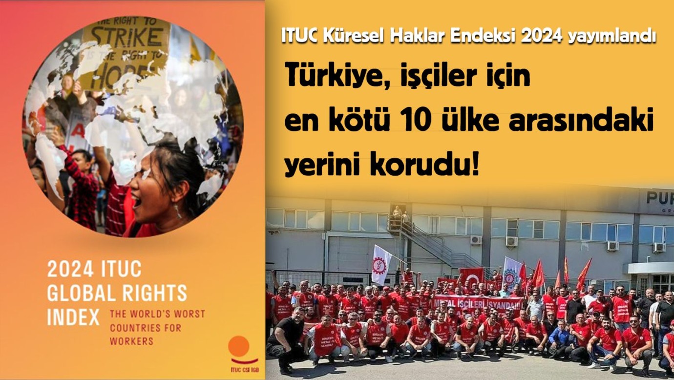 ITUC Türkiye İşçi Haklarının Güvence Altında Olmadığı Bir Ülke