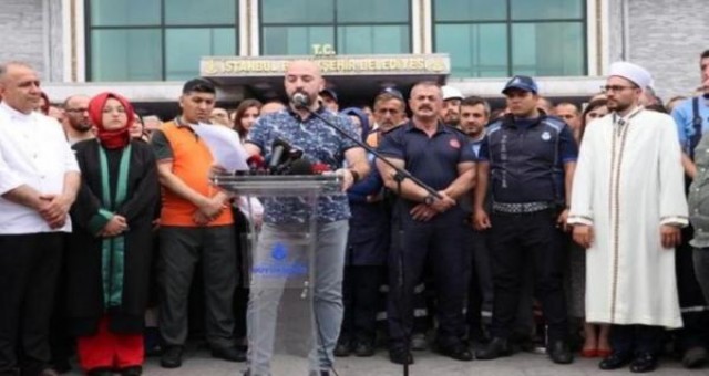 İmamoğlu'nu protesto eden İBB çalışanları: Bize ne için orada olacağımız söylenmedi