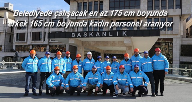 Belediyede çalışacak  kadın personel aranıyor