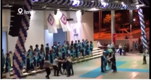 İstanbul Sözleşmesi maskesiyle çıkan öğrencilere özel güvenlik müdahalesi