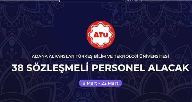 Üniversitesi rektörlüğü sözleşmeli personel alım ilanı