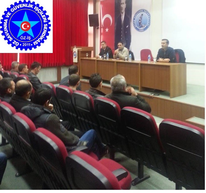 Teşkilat sekreteri Ercan Karaalioğlu’nun yapmış olduğumuz Özel Güvenlik çalışanları bilgilendirme