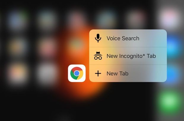 Google Chrome 3D Touch desteği aktif oldu