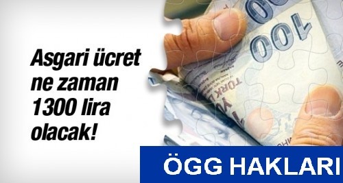  Gelecek yıl için Asgari Ücret Tespit Komisyonu'na artış için teklif verilecek