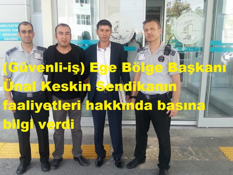 Başkan Keskin Güvenlik-iş Sendikasının üye sayısı 10 bine ulaştığını ve hızla büyüdüklerini söyledi.