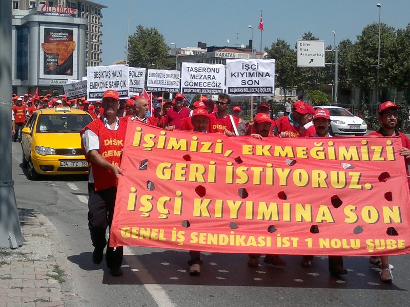 Beşiktaş Belediyesi işçinin ekmeğiyle oynuyor