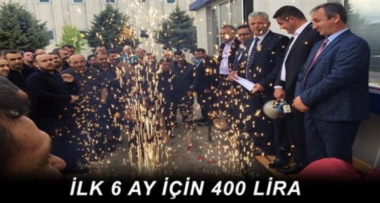 DİSK’e bağlı Lastik-İş Sendikası ile  Hortum Fabrikası İşçilerinin Toplu Sözleşme Sevinci