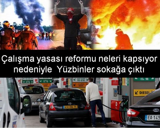 Çalışma yasası reformu neleri kapsıyor nedeniyle  Yüzbinler sokağa çıktı