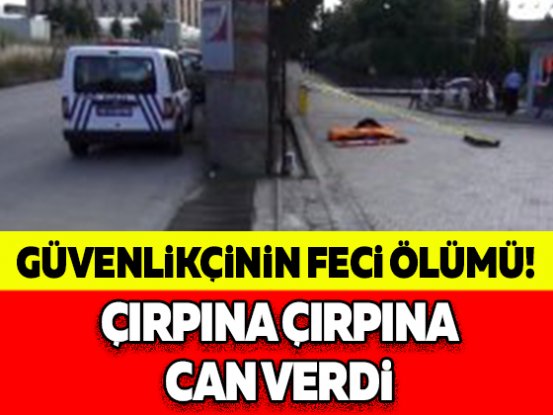 Özel güvenlik görevlisi Feci ölüm: Çırpına çırpına can verdi!