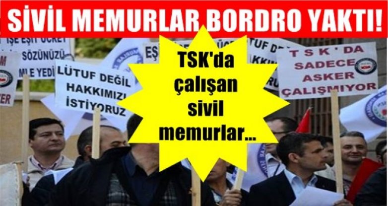 TSK’daki  Sivil Memurlar Sendikası (SİME-SEN) zam’ eylemi