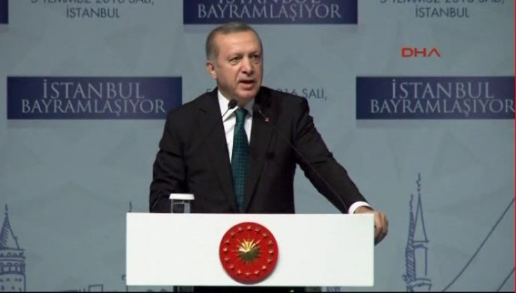 Erdoğan Haliç Kongre Merkezi'nde düzenlenen bayramlaşma programında konuştu