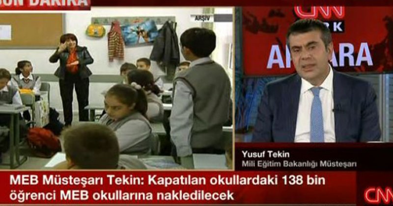 'Kapatılan okullardaki 138 bin öğrenci...'