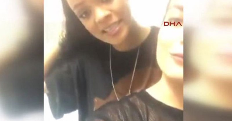 Ünlü şarkıcı Rihanna, hayranı için Türkçe konuştu