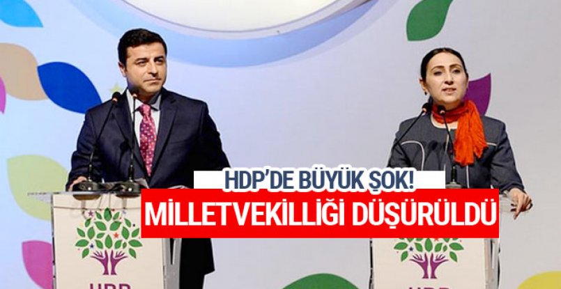 HDP Eş Başkanı Yüksekdağ'ın milletvekilliği düşürüldü