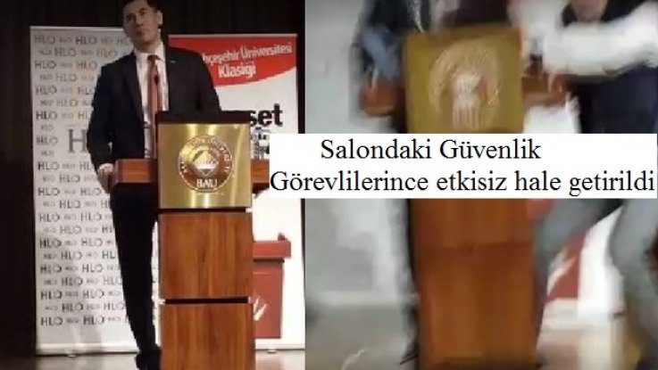 Sinan Oğan’a saldırı Şahıs salondaki güvenlik görevlilerince etkisiz hale getirildi