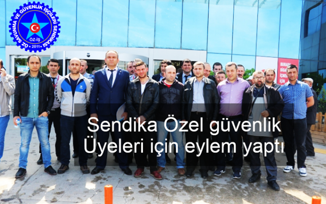 Öz-iş Sendikası maaş Ücretlerini ödenmeyen üyeleri için eylem yaptı 