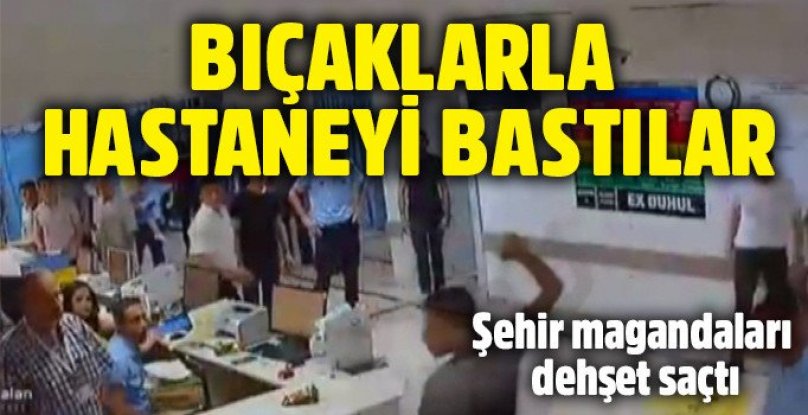 Hastaneyi Bıçaklarla Basan Grubu Jandarma Dağıttı