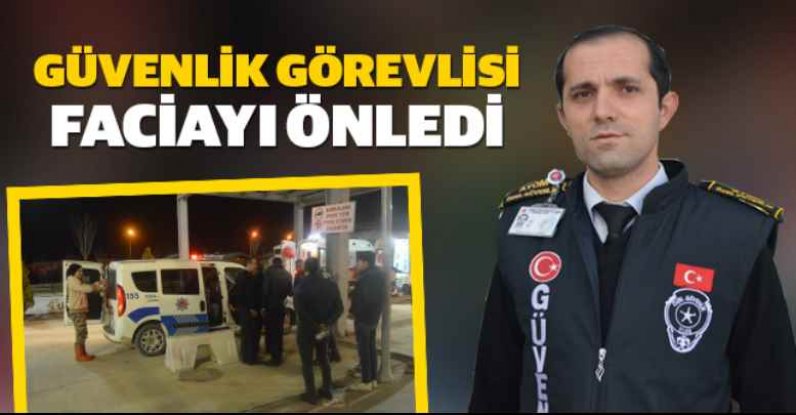 ÖZEL GÜVENLİK GÖREVLİSİ FARK ETTİ 