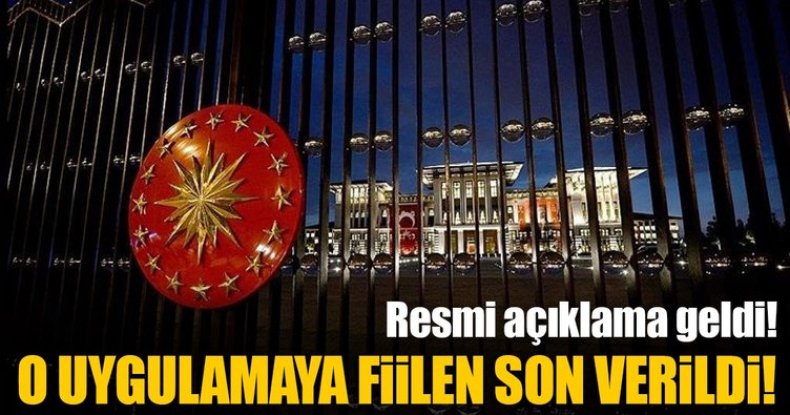 Taşerona fiilen son veren ilk kurum Cumhurbaşkanlığı