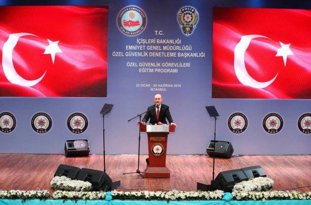 İçişleri Bakanı İstanbul da Özel Güvenlik Görevlileri Eğitim Programı