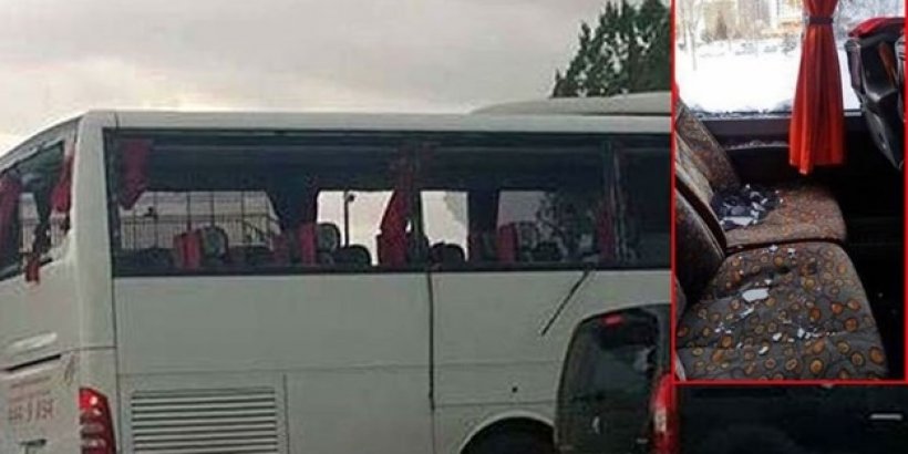 Diyarbakır'da Sarıyer takım otobüsüne çirkin saldırı