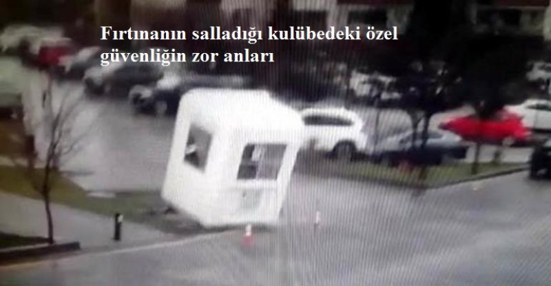 Fırtınanın salladığı kulübedeki özel güvenliğin zor anları