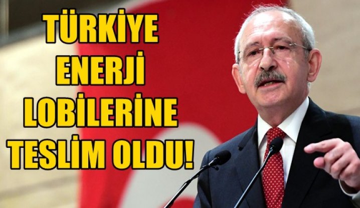 Türkiye enerji lobilerine teslim olmuş durumda