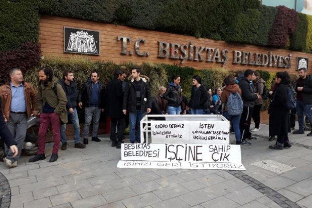 Beşiktaş Belediyesi'nin taşeron işçileri kararlı: Burayı terk etmeyeceğiz