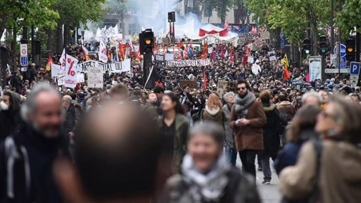 Fransa'da grev ve gösteriler hız kazanacak