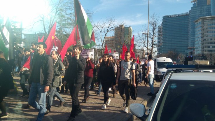 Komünistlerden İsrail protestosu