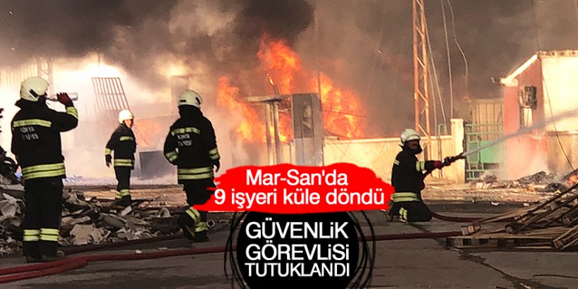 Yangına ilişkin özel güvenlik görevlisi tutuklandı