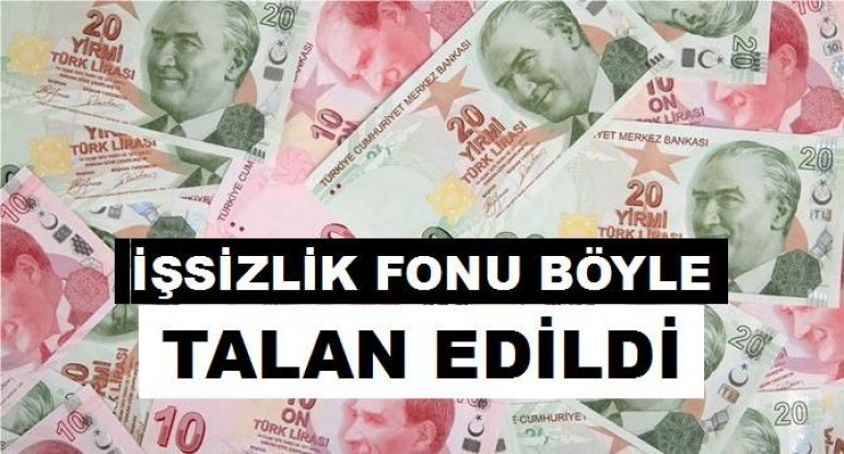 İşsizlik fonu talan edildi