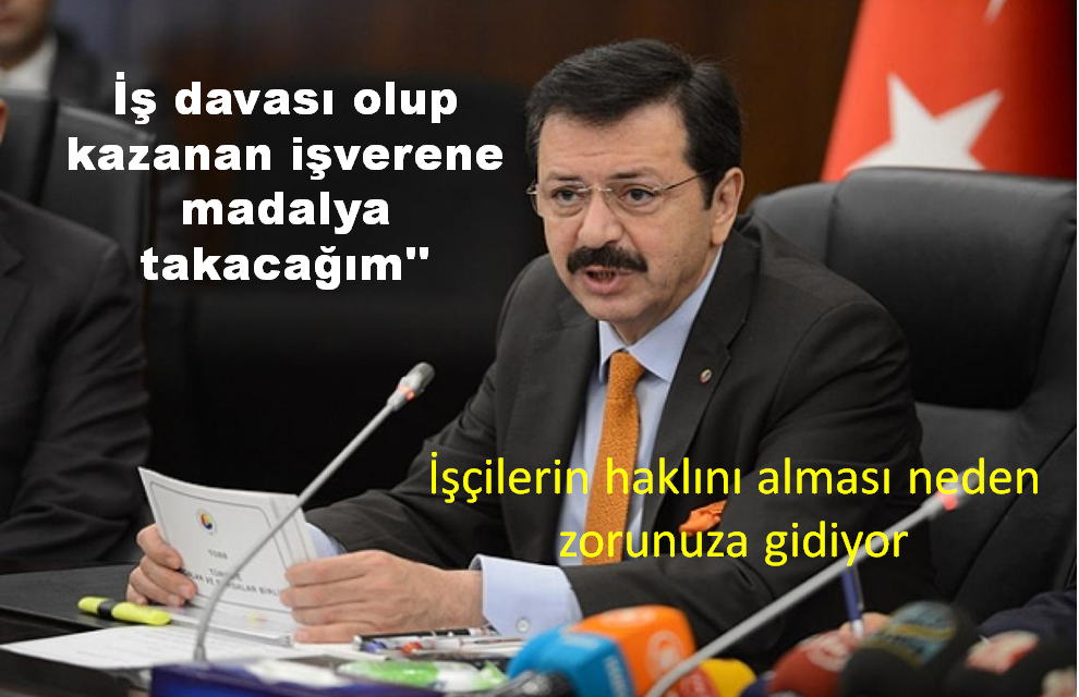 İş davası olup kazanan işverene madalya takacağım dedi ama gerçek böyle  değil 