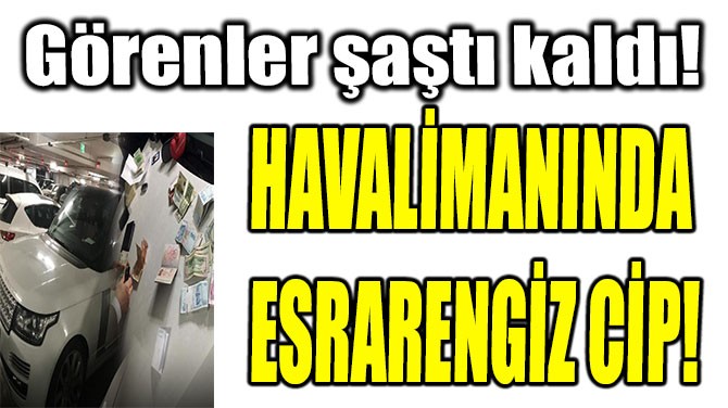 Özel güvenlik görevlilerinin yaptığı rutin kontroller sırasında lüks cipin içinden çıkanlar şoke etti