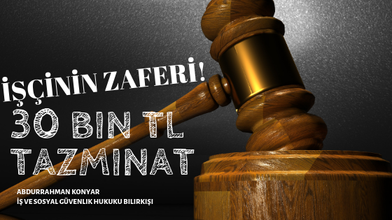 İstifa Etmeyen İşçiye Tazminat Zaferi!