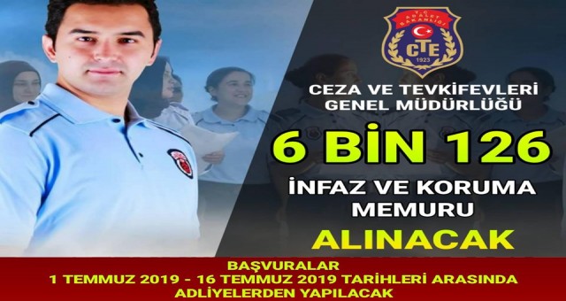 Adalet Bakanlığı Ceza ve Tevkifevleri Genel Müdürlüğü 6743 personel alacak