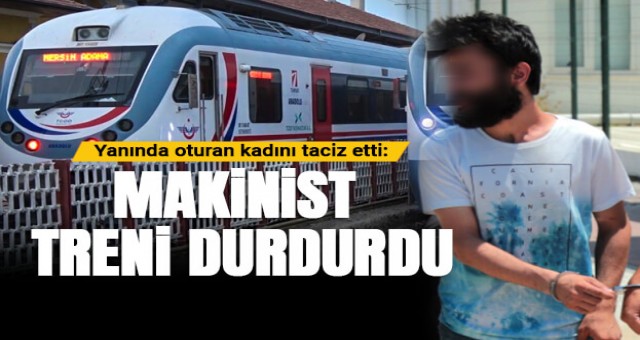 özel güvenlik görevlileri olayı büyümeden önledi.Trendeki tacizci tutuklandı