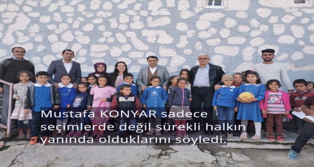 AK Parti İlçe Başkanı Mustafa Konyar, Doğubayazıt'a bağlı tüm köyleri ziyaret etmeyi hedefliyor