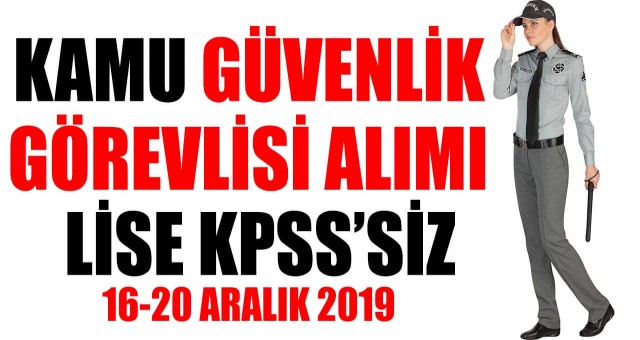 Tarsus Üniversitesi KPSS’siz 6 kamu güvenlik görevlisi alımı yapıyor