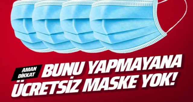 Eczanelerden ücretsiz maske dağıtımıyla ilgili yeni açıklama