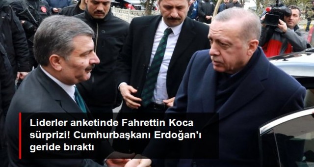 Liderler anketinde Fahrettin Koca sürprizi! Erdoğan'ı geride bıraktı