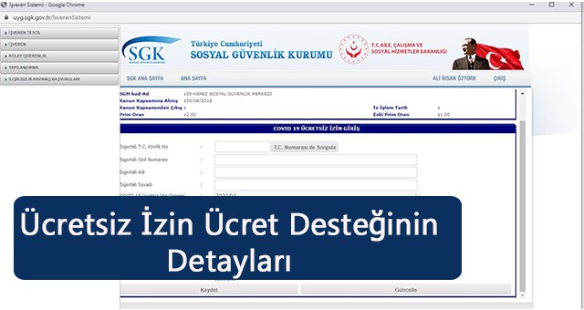 Ücretsiz İzin Ücret Desteğinin Detayları