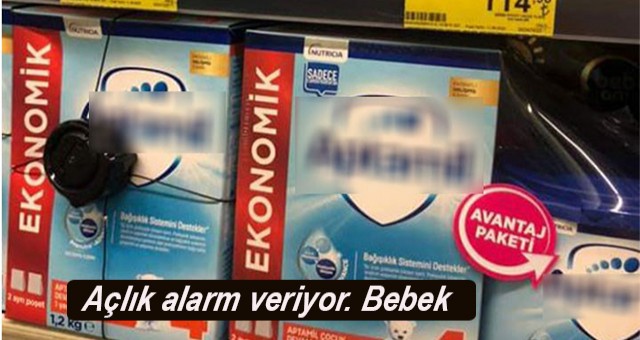 Açlık alarm veriyor. Bebek mamalarına alarm takıldı