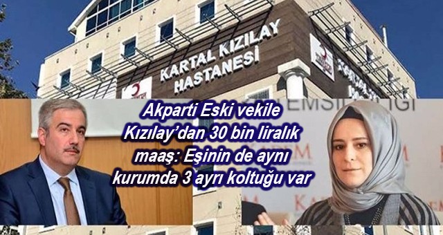 Akparti’li eski vekile Kızılay’dan 30 bin liralık maaş: Eşinin de aynı kurumda 3 ayrı koltuğu var