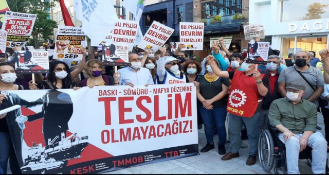 Sendika ve odalardan ortak eylem: Baskı, sömürü ve mafya düzenine teslim olmayacağız